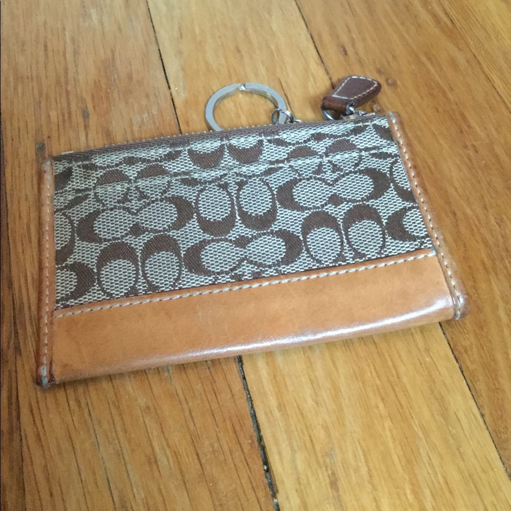 Coach keychain pouch